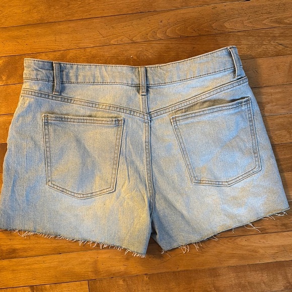 No Boundaries Blue Jean Shorts Distressed Cut-Off Style - Picture 3 of 3